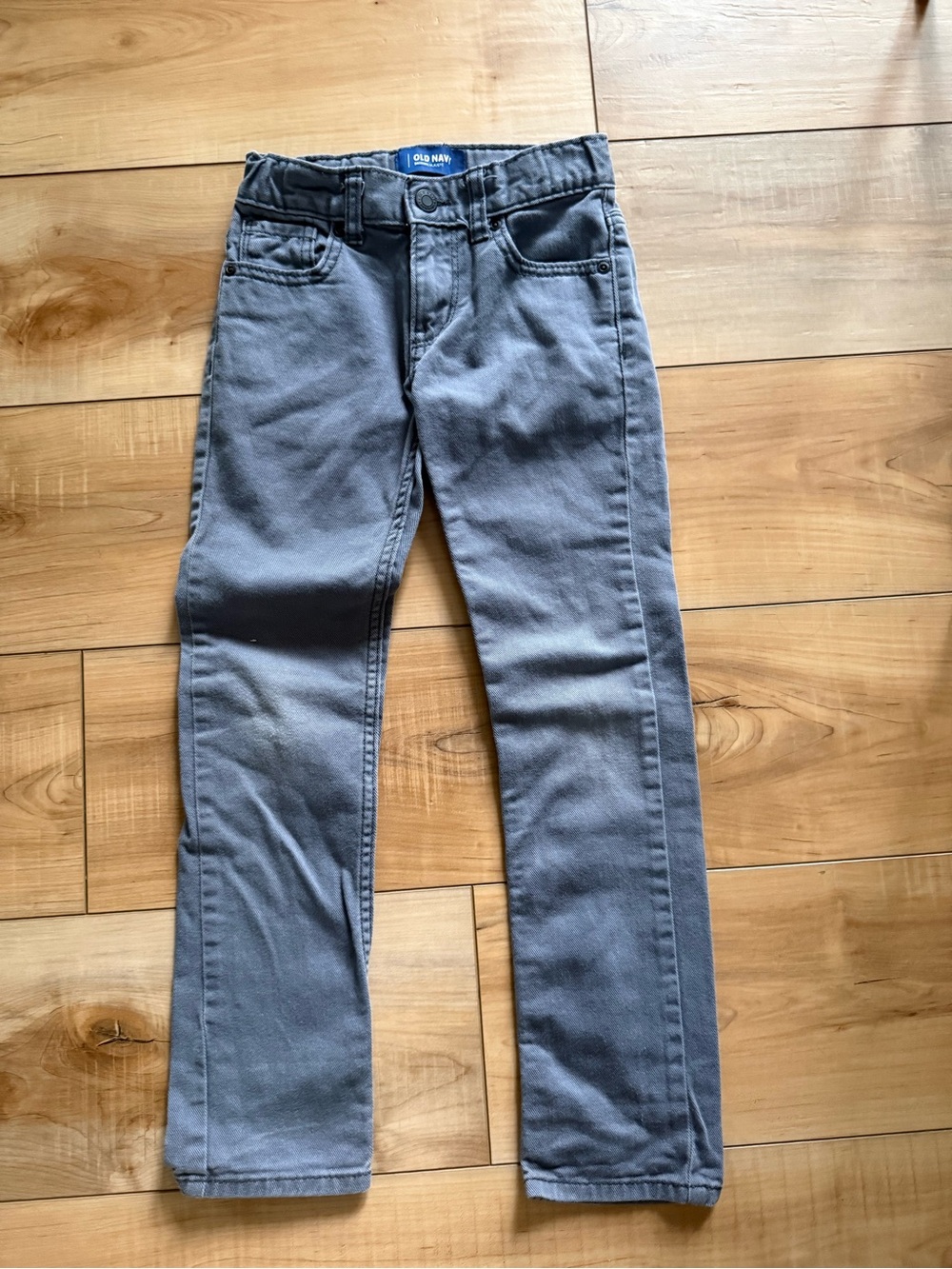 Old Navy Boys Gray Straight Jeans - Slim Fit